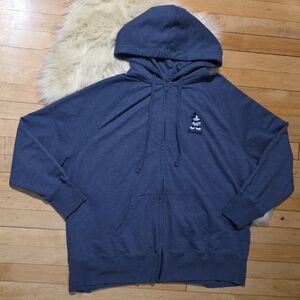 Disney Parks Walt Disney World Full Zip Hoodie Jacket Navy Womens 2x Mickey